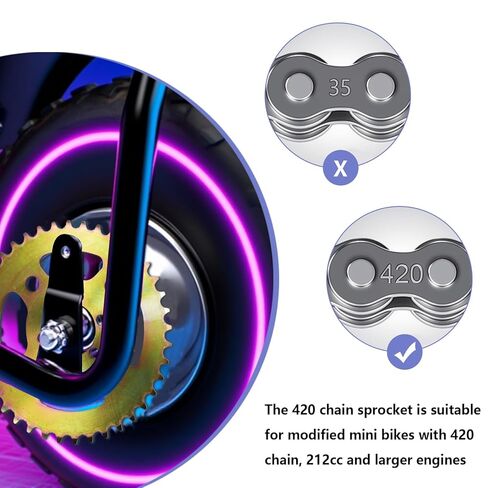 سرعة خلفية عالية عزم دوران خلفي 6 فتحات ضرس # 40 41 420 عجلة سلسلة للدراجة الصغيرة كولمان CT100U CC100X Mega Moto MMB80 105cc Motovox MBX10 Baja Doodle Bug DB30 RB100 B100 in Kuwait