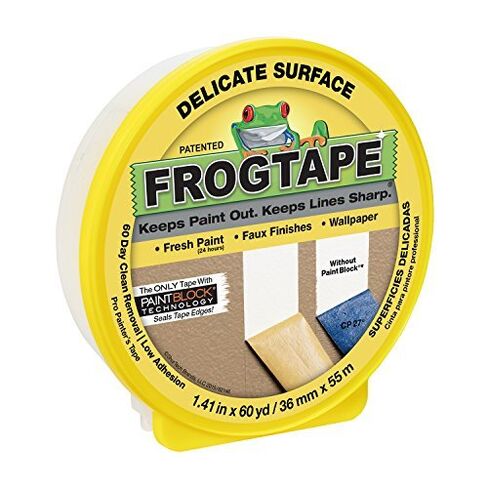 شريط طلاء سطحي رقيق 280221 من FrogTape، أصفر، 1.41 بوصة × 60 ياردة من FrogTape in Kuwait