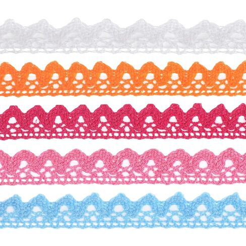 5 قطع من شريط الدانتيل ذاتي اللصق من BESPORTBLE، ملصقات زخرفة واشي قطنية مخفية بتصميم مجوف شريط دانتيل مزخرف للحرف اليدوية، سجل القصاصات، صناعة البطاقات، تزيين القرطاسية in Kuwait