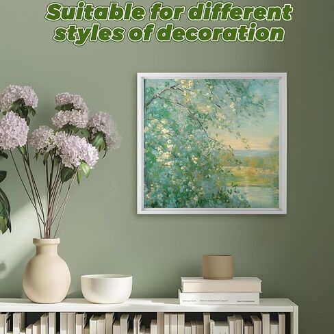 4Pcs Canvas Frame, 12"x12" Canvas Floater Frames, Floating Frame for Wall Art Oil Painting Paint Living Room Decor (White) in Kuwait