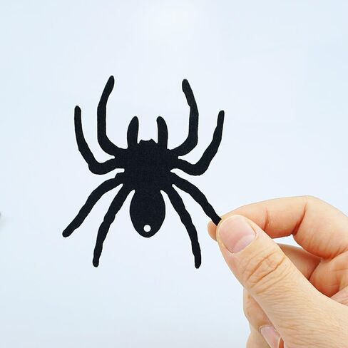 30 PCS Black Spider Ornament Felt Hanging Spider Web Halloween Decorations Bulk for House Home Decorations in Saudi Arabia