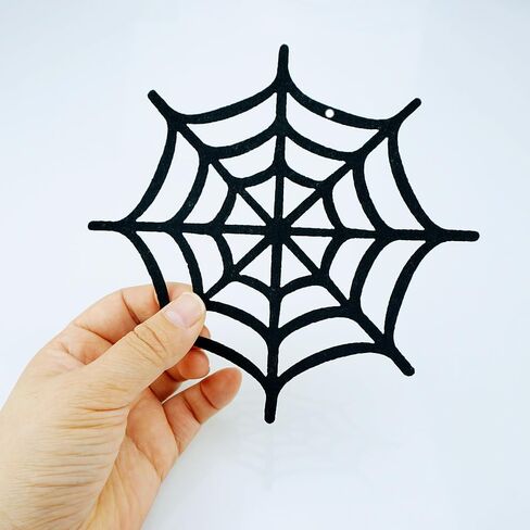 30 PCS Black Spider Ornament Felt Hanging Spider Web Halloween Decorations Bulk for House Home Decorations in Saudi Arabia