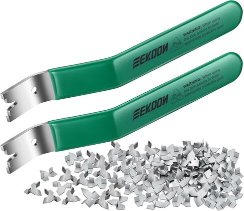 Feekoon Glazier Point Driver, Glazier Setting Tool with 100 Push Points, Glazing Push Point Driver Tool for Framing Glass Picture Cross Stitch in Kuwait