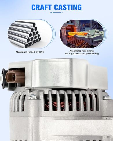 New Alternator Replacement for 1997-2001 for Lexus for ES300, High Output Alternator 13747 in Kuwait