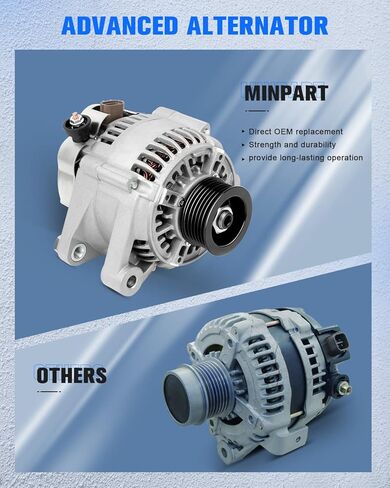 New Alternator Replacement for 1997-2001 for Lexus for ES300, High Output Alternator 13747 in Kuwait