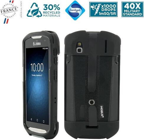 قضية Mobilis الوعرة لحمار وحشي TC51 TC52 TC56 TC57 مع قياسية ، وغطاء وقائي مقاوم للصدمات في الصف العسكري المتوافق مع إكسسوارات الشحن ، والمواد المعاد تدويرها ، والأسود in Kuwait