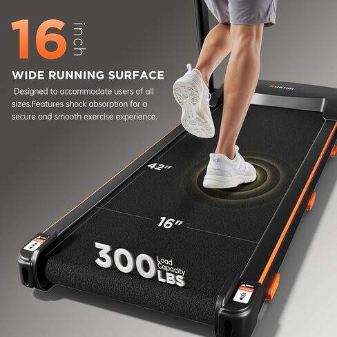 وسادة المشي مع ميل، وسادة المشي، جهاز مشي تحت المكتب، جهاز مشي للمشي والركض، جهاز مشي صغير الحجم بقوة 2.5 حصان للمكتب المنزلي مع جهاز تحكم عن بعد، 280 رطل، شاشة LED in Kuwait