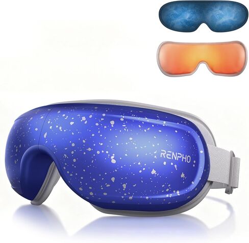 RENPHO Eye Massager with Heat & Cooling - Eyeris 3 Voice Control Eye Massager with Removable Gel Mask & DIY Massage Settings for Migraine, Christmas Gifts for Men/Women -Eye Care Devices for Relax in Kuwait