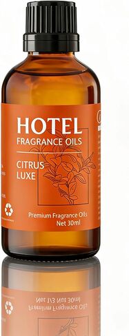 زيت ناشر الحمضيات لوكس - زيوت عطرية فاخرة مستوحاة من الفنادق للعلاج العطري - مزيج زيت العطر - أساسيات منزلية لغرفة النوم وغرفة المعيشة والحمام - 30 مل in Kuwait