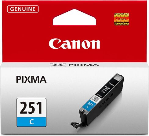 Canon CLI-251 Cyan Compatible to iP7220,iP8720,iX6820,MG5420,MG5520/MG6420,MG5620/MG6620,MG6320,MG7120,MG7520,MX922/MX722 Printers in Saudi Arabia