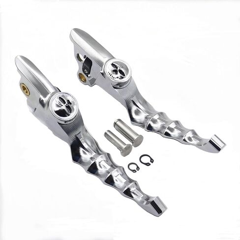 1Pair CNC Brake Clutch Levers Compatible with Harley Touring and Trike Models 2008-2013 Road King 2008-2016 (Chrome) in Saudi Arabia