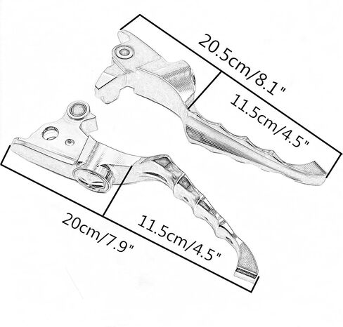 1Pair CNC Brake Clutch Levers Compatible with Harley Touring and Trike Models 2008-2013 Road King 2008-2016 (Chrome) in Saudi Arabia