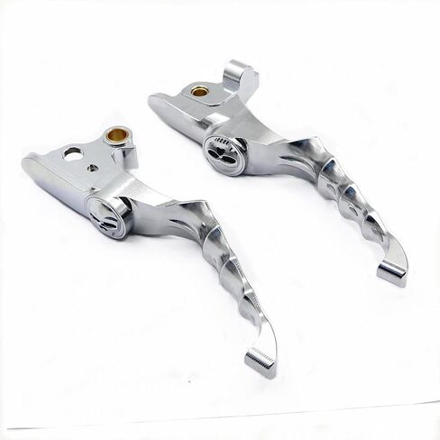 1Pair CNC Brake Clutch Levers Compatible with Harley Touring and Trike Models 2008-2013 Road King 2008-2016 (Chrome) in Saudi Arabia