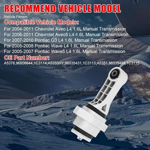 3Pcs Engine Motor Mounts & Trans Mount for Chevrolet Aveo 2004-2011 ,Aveo5 L4 1.6L 2006-2011 ,for Pontiac G3 2007-2010 ,Wave 2005-2008,Wave5 2005-2007 L4 1.6L Manual Replace A5378 A5350HY A5351 in Kuwait