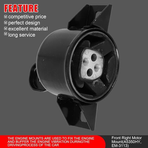 3Pcs Engine Motor Mounts & Trans Mount for Chevrolet Aveo 2004-2011 ,Aveo5 L4 1.6L 2006-2011 ,for Pontiac G3 2007-2010 ,Wave 2005-2008,Wave5 2005-2007 L4 1.6L Manual Replace A5378 A5350HY A5351 in Kuwait