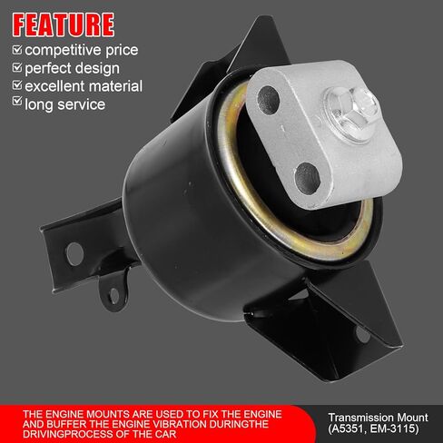 3Pcs Engine Motor Mounts & Trans Mount for Chevrolet Aveo 2004-2011 ,Aveo5 L4 1.6L 2006-2011 ,for Pontiac G3 2007-2010 ,Wave 2005-2008,Wave5 2005-2007 L4 1.6L Manual Replace A5378 A5350HY A5351 in Kuwait