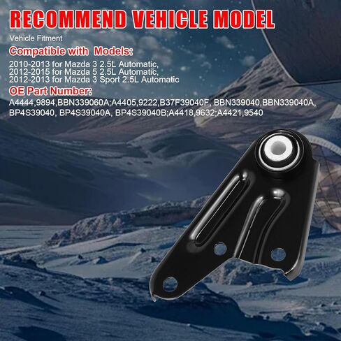 Engine Motor & Transmission Mount Kit 4pcs Compatible with 2010-2013 for Mazda 3/2012-2015 5/2012-2013 3 Sport 2.5L Replace A4444 A4405 A4418 A4421 in Kuwait