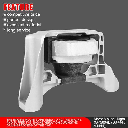 Engine Motor & Transmission Mount Kit 4pcs Compatible with 2010-2013 for Mazda 3/2012-2015 5/2012-2013 3 Sport 2.5L Replace A4444 A4405 A4418 A4421 in Kuwait