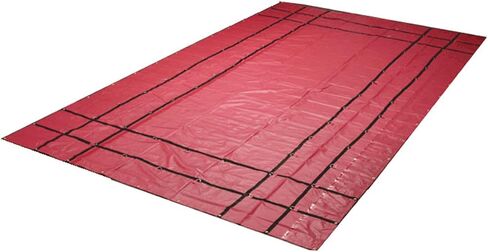 Mytee Products 16' x 27' Flatbed Truck 18 Oz Steel Tarp with 4 FT Drop - Black Heavy Duty Vinyl Waterproof Tarp for Trailers to Protect Cargo from Wind, Rain, Snow and Sun in Saudi Arabia