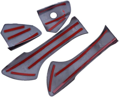 4Pcs Glossy Black Exterior Door Handle Cover Trim Compatible for Honda Accord Coupe 2008-2012 in Kuwait