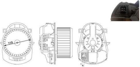 BEHR AB258000S محرك منفاخ HVAC in Saudi Arabia