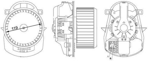BEHR AB258000S محرك منفاخ HVAC in Saudi Arabia