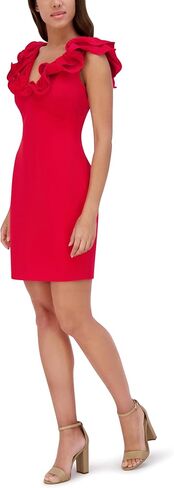 Siena Women's Sleeveless Ruffle V-Neck Mini Dress in Saudi Arabia