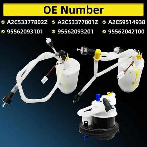 95562093201 A2C53377802Z A2C59514938 Left Right Fuel Pump & Filter Replacement for Porsche Cayenne Base GTS S Turbo S, 3.6L 4.8L 3.6 4.8 in Kuwait