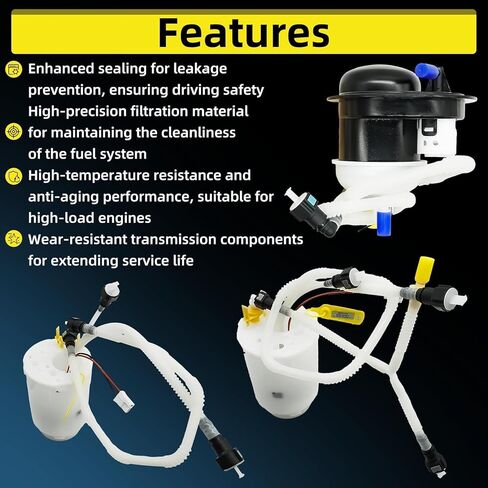 95562093201 A2C53377802Z A2C59514938 Left Right Fuel Pump & Filter Replacement for Porsche Cayenne Base GTS S Turbo S, 3.6L 4.8L 3.6 4.8 in Kuwait