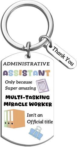 Administrative Professional Day Gifts Administrative Assistant Gifts Assistant Keychain Secretary Gift for Women Appreciation Gift for Coworkers Employee Admin Present for Professionals Admin Keyring in Kuwait