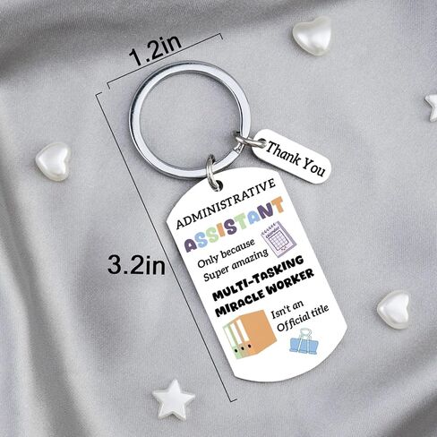 Administrative Professional Day Gifts Administrative Assistant Gifts Assistant Keychain Secretary Gift for Women Appreciation Gift for Coworkers Employee Admin Present for Professionals Admin Keyring in Kuwait
