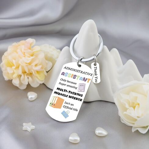 Administrative Professional Day Gifts Administrative Assistant Gifts Assistant Keychain Secretary Gift for Women Appreciation Gift for Coworkers Employee Admin Present for Professionals Admin Keyring in Kuwait