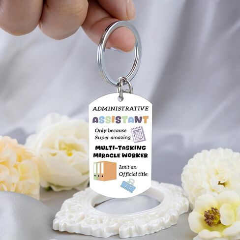 Administrative Professional Day Gifts Administrative Assistant Gifts Assistant Keychain Secretary Gift for Women Appreciation Gift for Coworkers Employee Admin Present for Professionals Admin Keyring in Kuwait