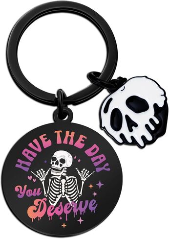 Scream Merch Goth Keychain Accessories Skull Horror Keychain Horror Gifts For Women Halloween Boo Basket Stuffers For Teens Men Wicked Stuff Halloween Spooky Gifts For Women in Kuwait