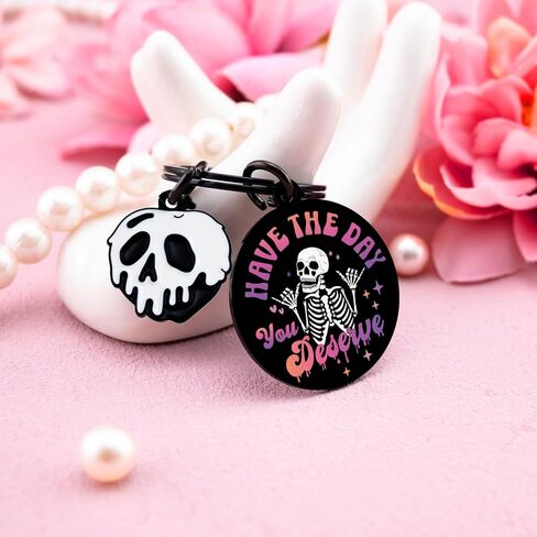 Scream Merch Goth Keychain Accessories Skull Horror Keychain Horror Gifts For Women Halloween Boo Basket Stuffers For Teens Men Wicked Stuff Halloween Spooky Gifts For Women in Kuwait