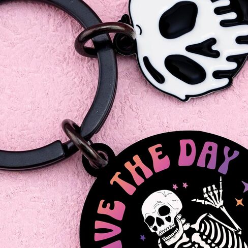 Scream Merch Goth Keychain Accessories Skull Horror Keychain Horror Gifts For Women Halloween Boo Basket Stuffers For Teens Men Wicked Stuff Halloween Spooky Gifts For Women in Kuwait