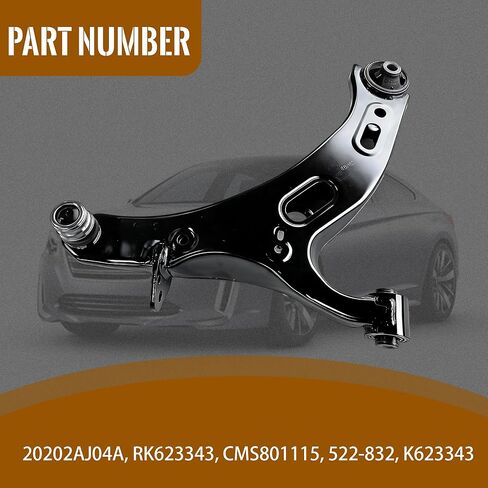 K623343 طقم تعليق ذراع التحكم الأمامي السفلي لجانب الركاب مع وصلة كروية لسوبارو ليجاسي 2010-2014 لسوبارو Outback 2010-2014 2.5L in Kuwait