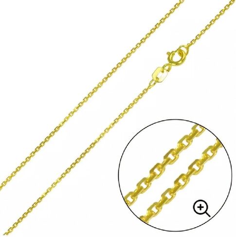 Sterling Silver Yellow Gold Plated 1mm Cable Chain Necklace w/Mahi Mahi Fish 3D (3 Dimensional) Solid Pendant in Kuwait