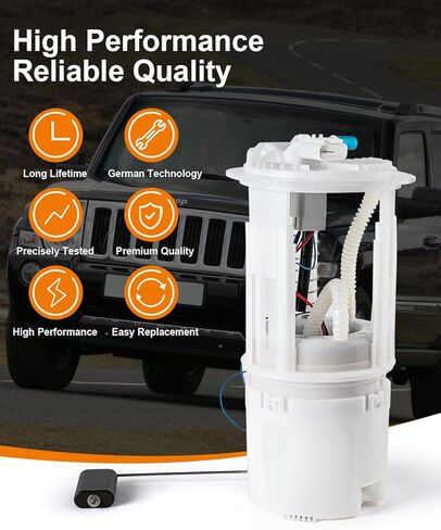 مجموعة مضخة الوقود الكهربائية متوافقة مع Jeep 2006-2010 Commander 2005-2010 Grand Cherokee XK WK V6 3.7L V8 4.7L 5.7L 6.1L GAS استبدال E7197M 5143579AA 5143579AD in Saudi Arabia