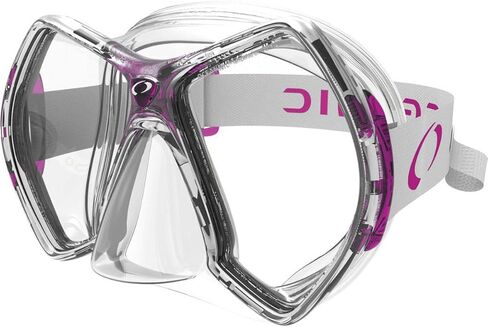 Oceanic Aeris Cyanea Silicone Scuba Diving Mask - Clear Frame - Sea Foam Accent in Kuwait