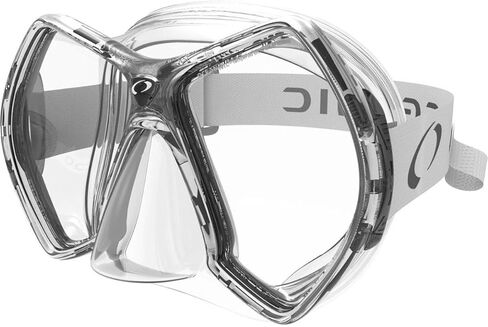 Oceanic Aeris Cyanea Silicone Scuba Diving Mask - Clear Frame - Sea Foam Accent in Kuwait