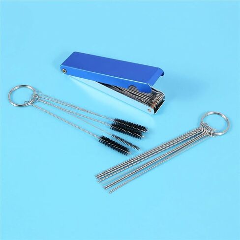 Carburetors Carbon Dirt Jet Remove Cleaner,Fine Good 13 Cleaning Wires Set + 10 Cleaning Needles + 5 Nylon Brushes Tool Kit in Kuwait