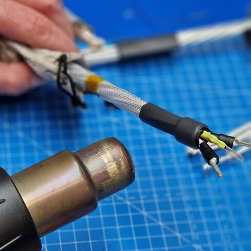 Heat Shrink Tube, Wire Wrap Electrical Cable Ratio 2:1 Heat Shrinkable Shrinking Sleeving Black 1M / 3.3Ft Dia 70mm (70MM) in Kuwait