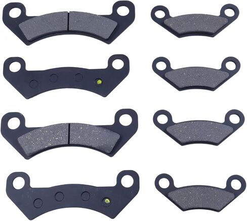 8Pcs Front & Rear Brake Pads AM140607 AM141182 Compatible with John Deere Gator XUV 625i 825i 825E 825M 855D 855E 855M S4 2011-2022 in Saudi Arabia