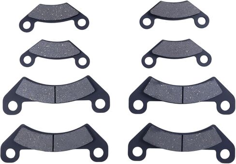 8Pcs Front & Rear Brake Pads AM140607 AM141182 Compatible with John Deere Gator XUV 625i 825i 825E 825M 855D 855E 855M S4 2011-2022 in Saudi Arabia