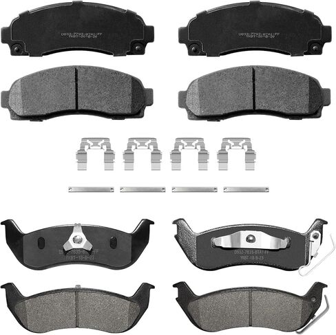 Ceramic Brake Pads Front and Rear Fit for Ford Ranger 2010-2011,Mazda B2300/B4000 2010 with Hardware Kits in Kuwait