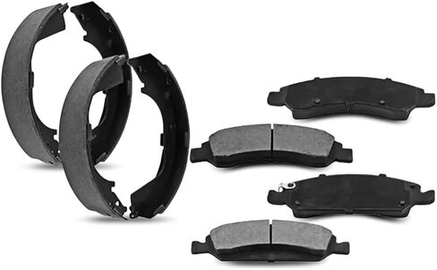 8 قطعة منصات الفرامل الأمامية والأحذية الخلفية مجموعة استبدال السيارات لتويوتا سيينا 3.0L 1998 1999 2000 2001 2002 2003 in Kuwait