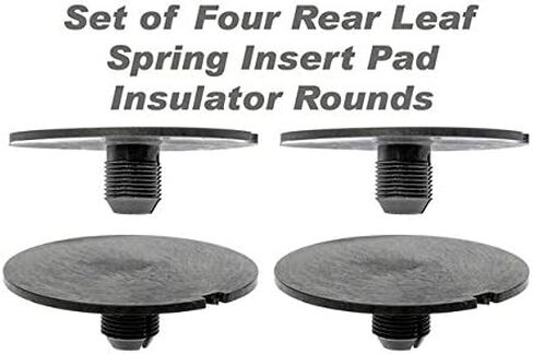 Rear Leaf Spring Plastic Insert Pad Spacer Insulator Round Set Of 4 Fits 1998-2011 Chevy GMC Trucks (Replaces GM 20870046) in Kuwait