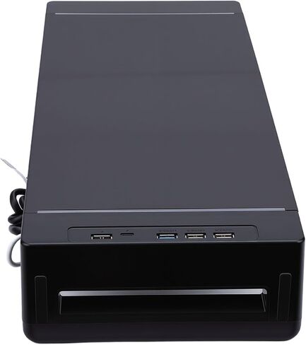 Greensen Computer Monitor Stand Riser, Adjustable ABS with USB Ports, Ergonomic Desk Organizer for Laptop, Printer, and TV in Saudi Arabia