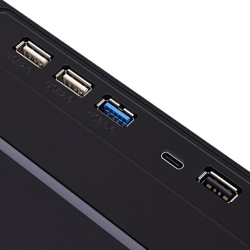 Greensen Computer Monitor Stand Riser, Adjustable ABS with USB Ports, Ergonomic Desk Organizer for Laptop, Printer, and TV in Saudi Arabia